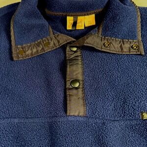 Woolrich Mens 2XL‎ Polartec Fleece 1/4 Snap Pullover Outdoor Sweater hiking camp